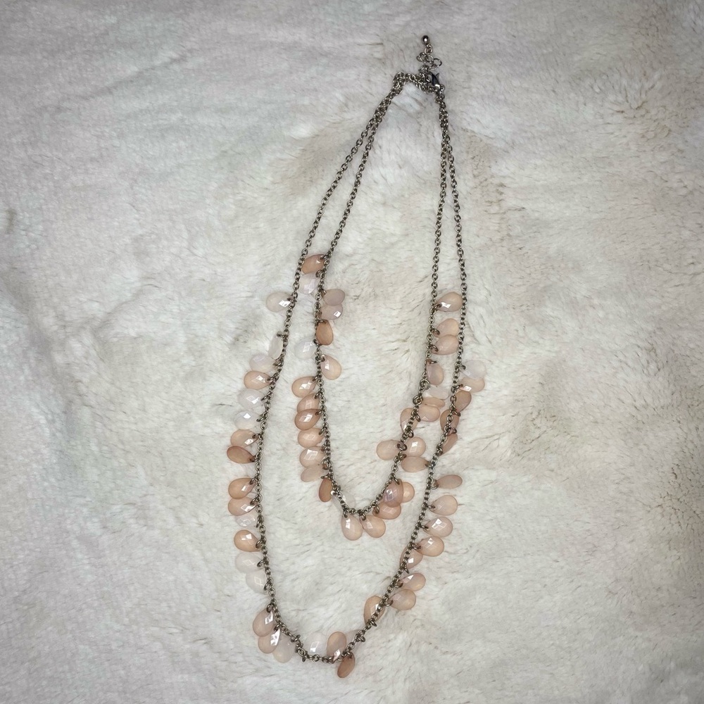 Double-layer Soft Pink Necklace